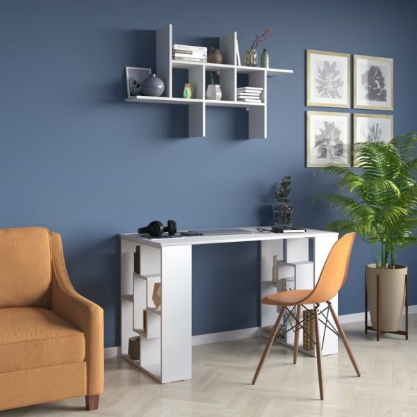 Письменный стол, 1200 ? 600 ? 740 мм, цвет белый