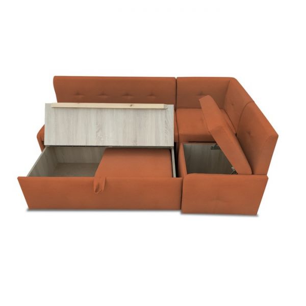 Кухонный уголок «Вена», механизм выкатной, искусственная кожа, цвет marvel berry