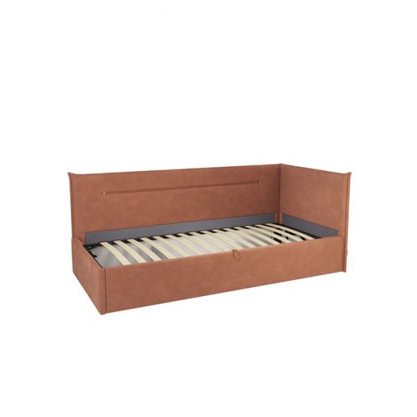 Тахта с орт. основанием + ПМ Альба 900х2000 персик (велюр)