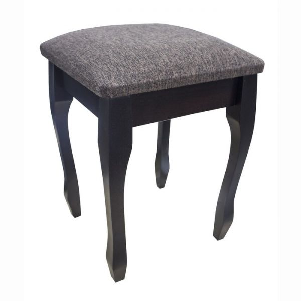 Табурет «Элеганс», 340 ? 340 ? 460 мм, цвет венге / рогожка бинго