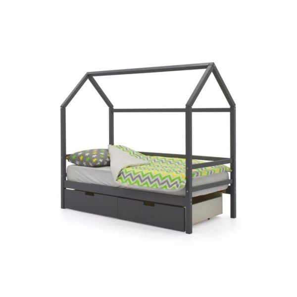 Детская кровать-домик Бельмарко Svogen графит