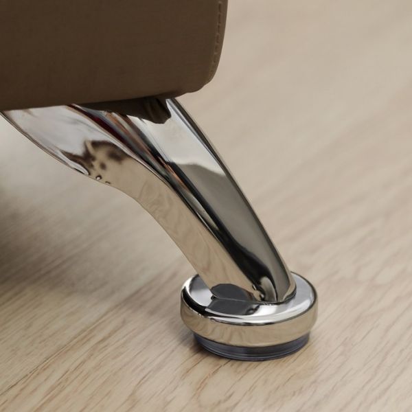 Банкетка «Рондель» с ПМ, 950 ? 410 ? 420 мм, экокожа, цвет взбитые сливки