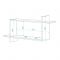 Полка навесная «ПК 16», 1000 ? 240 ? 527 мм, цвет белый