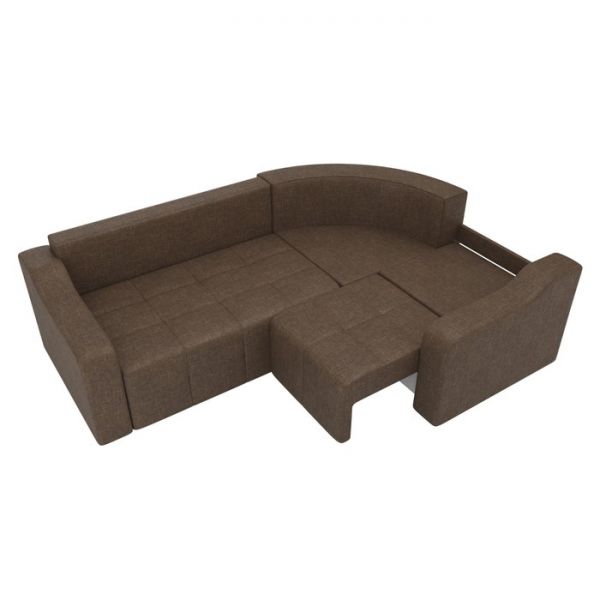 Угловой диван «Кембридж», механизм еврокнижка, рогожка, цвет бежевый