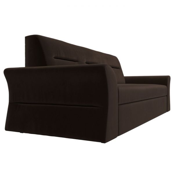 Прямой диван «Клайд», механизм дельфин, микровельвет, цвет бежевый