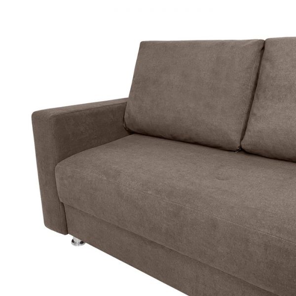 Прямой диван «Токио», механизм еврокнижка, цвет коричневый