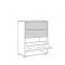 Комод-обувница Куба 13.113, 650х383х842, Дуб сонома/Белый премиум