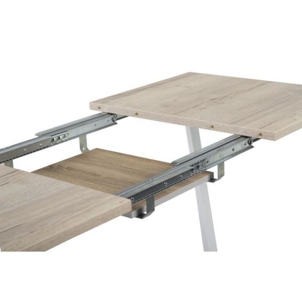 Стол АТЛАНТ-07 1400/2000*900х750 Галифакс белый/Опора АТЛАНТ-Белый глянец