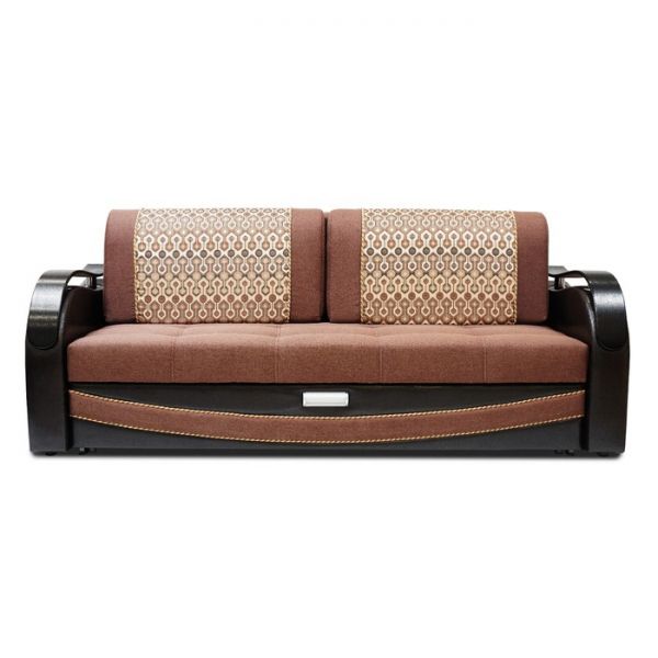 Диван прямой «Рим», еврокнижка, цвет монтана 036 / астор 560 / султан шоколад