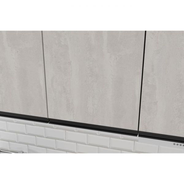 Кухонный гарнитур Симфония макси 1800х600 Бетон светлый,бетон темный/Венге