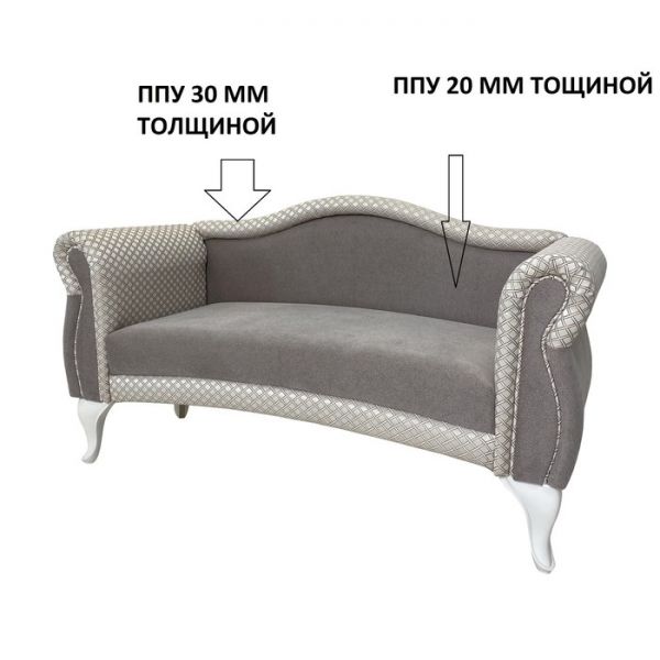 Банкетка со спинкой «Лилия», цвет шегги шоколад / аделина даймонд шоколад