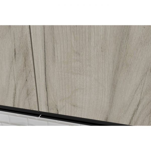 Кухонный гарнитур Равенна компакт 2200х600 Венге/Алмабра темная/Дуб браун