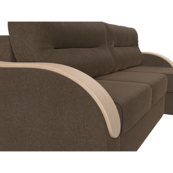 Угловой диван «Дарси», механизм еврокнижка, рогожка, цвет корфу 02