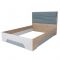 Каркас кровати Кристабель-16 1600х2000 дуб ирландский/белый/серо-голубой
