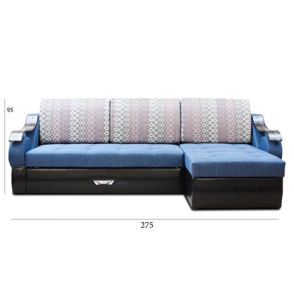 Диван «Дубаи 2» с оттоманкой, ППУ, правый угол, цвет монтана 158/султан виолет/астор 900