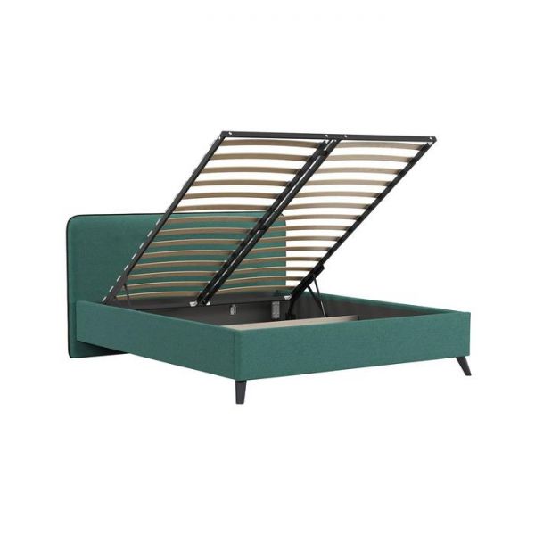 Кровать Миа, 1600х2000, ортопед+ПМ, Изумрудный