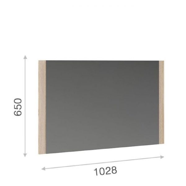 Зеркало «Аврора», 1028 ? 650 мм, цвет венге