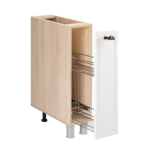 Бутылочница Квадро 200х526х826 Дуб сонома/Нубук Милк