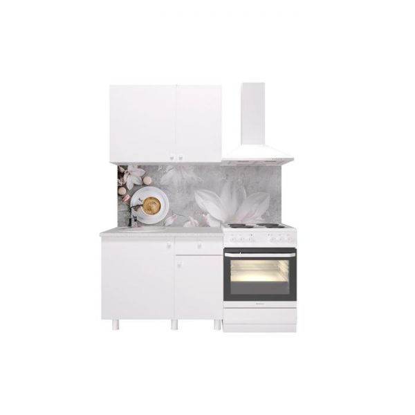 Кухонный гарнитур Поинт 1000, Белый фасад/ Белый корпус