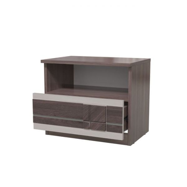 Тумба прикроватная ПРЕЗЕНТ Бодега темный/светлый МДФ бодега темный