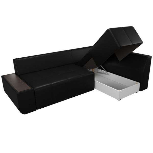 Угловой диван «Амадэус», правый угол, экокожа, цвет бежевый