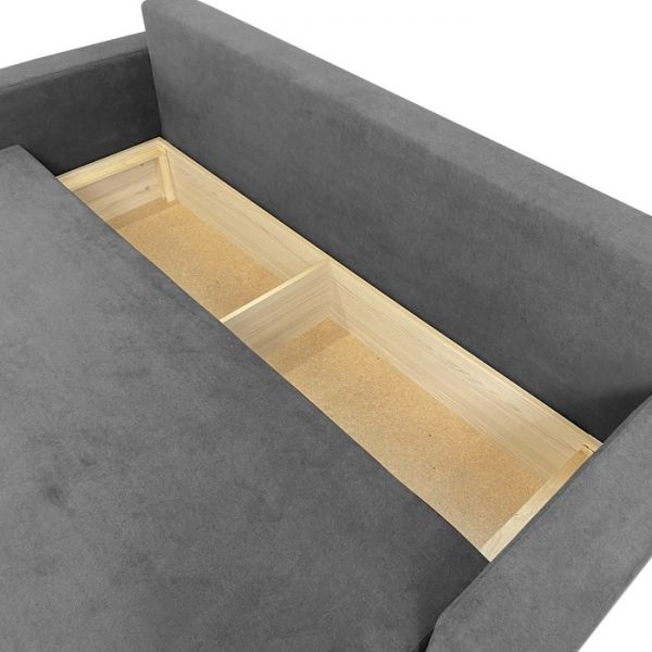 Прямой диван «Токио», механизм еврокнижка, цвет коричневый