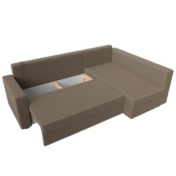 Угловой диван «Мансберг», механизм еврокнижка, угол левый, рогожка, цвет корфу 03