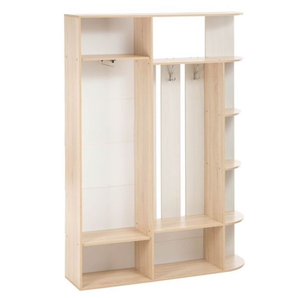 Прихожая Есения -1  2100х1500х360, Дуб сонома/Анкор светлый