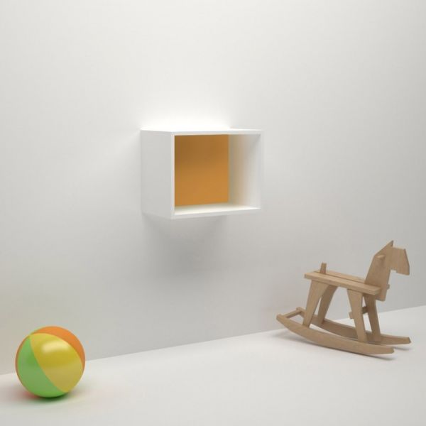 Модуль навесной ДМ-ШН-1-3, 450 ? 350 ? 270 мм, корпус белый, фасад шафран