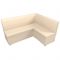 Кухонный угловой диван «Уют», экокожа, цвет бежевый
