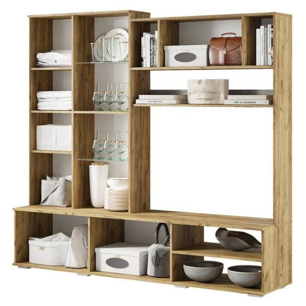 Гостиная Трамп 2800х460х1860 крафт/метрополитан грей