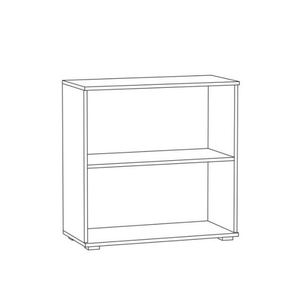 Комод Бостон 13.115, 768х351х760, Дуб элегантный/Милк рикамо софт