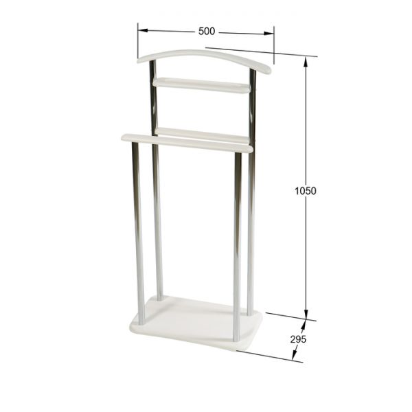 Вешалка напольная «Элдридж», 295 ? 500 ? 1050 мм, цвет белый