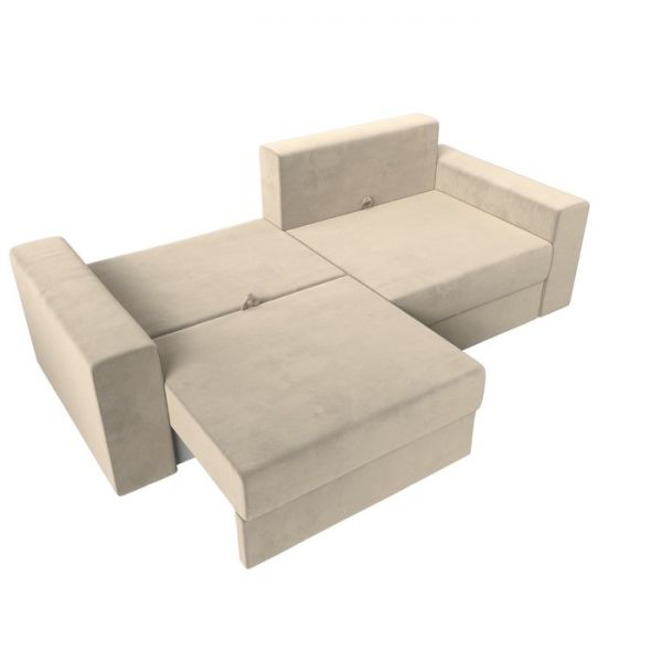 Диван прямой «Мэдисон», механизм еврокнижка, микровельвет, цвет коричневый