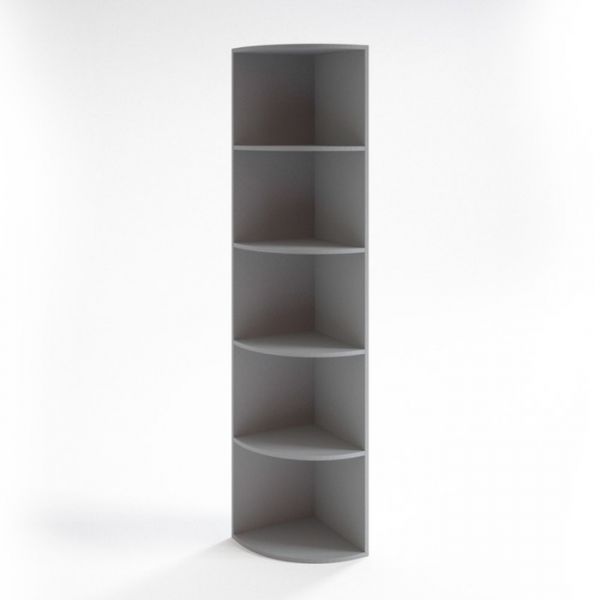 Шкаф угловой средний НШ-17, 380 ? 380 ? 1520 мм, белый шагр