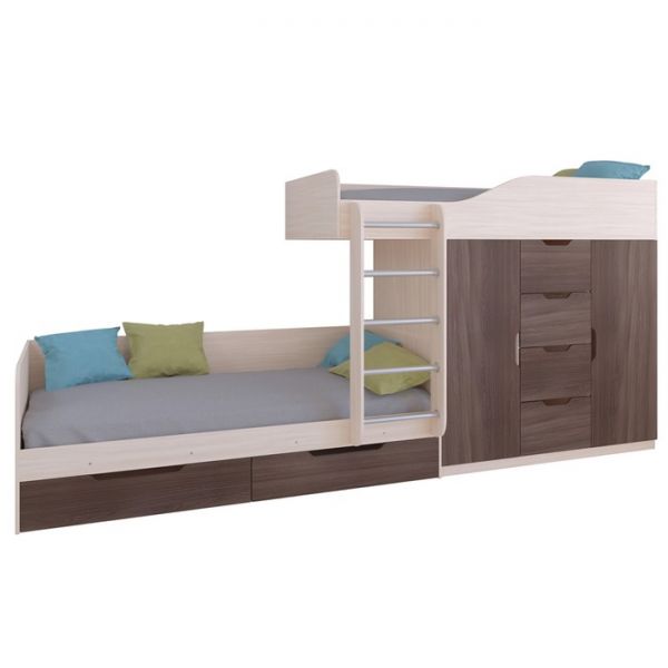 Детский комплекс «Астра 6», цвет дуб молочный/дуб шамони