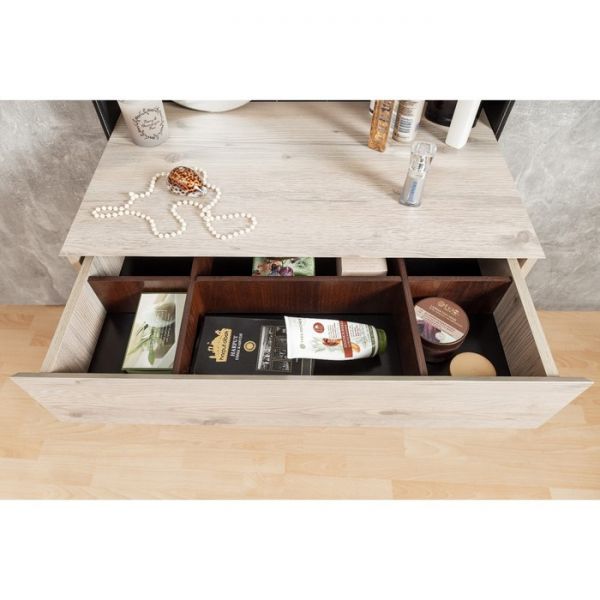 Стол туалетный Nature 43, 800 ? 466 ? 1335 мм, цвет гаскон пайн / чёрный