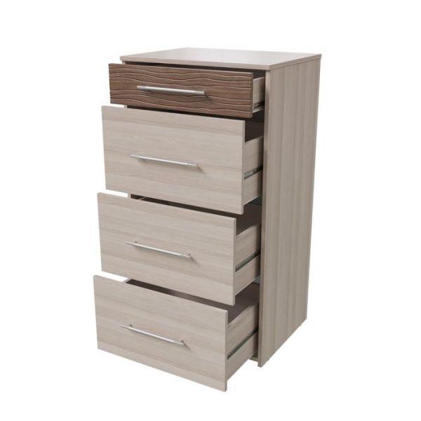 Комод ДЖОРДАН 600х445х1110 ясень шимо светлый МДФ-яс.темн