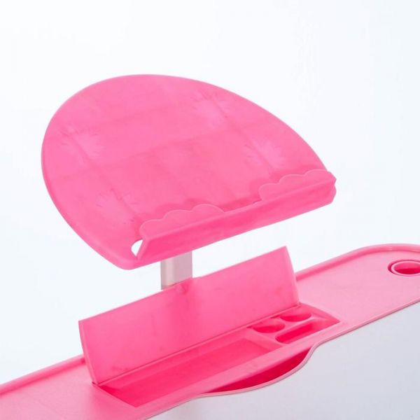 Растущая парта со стулом S01, розовая, ростовая группа №3-4