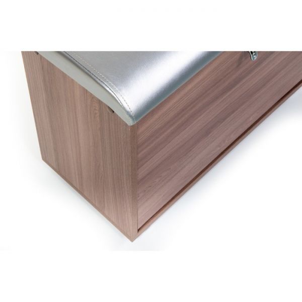 Обувница МС 1(116), 620х300х460, Шимо темный/Серебряный