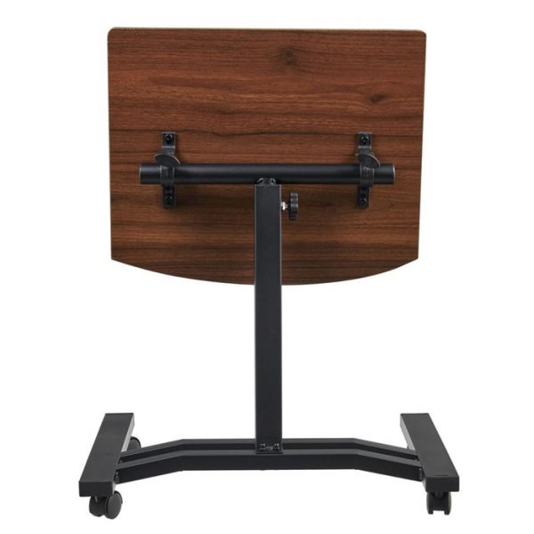 Стол  «Ролет», многофункциональный на колёсах, мдф, металл, цвет тёмное дерево / чёрный