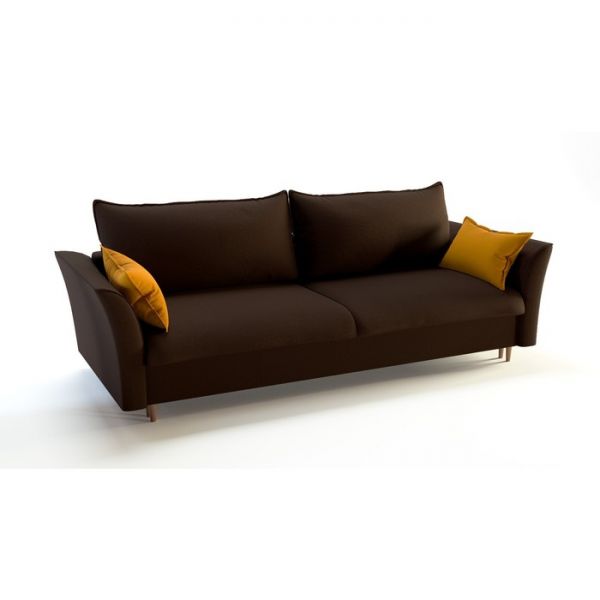 Диван прямой «Барселона», механизм пантограф, велюр, цвет альба 044 / альба 071