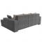 Угловой диван «Мэдисон», механизм еврокнижка, рогожка, правый угол, цвет серый