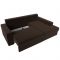 Угловой диван «Мэдисон», механизм еврокнижка, микровельвет, цвет коричневый
