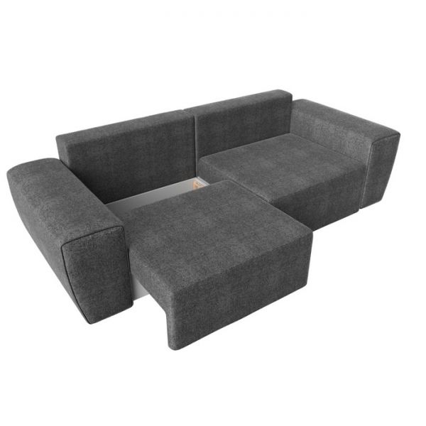 Прямой диван «Беккер», механизм еврокнижка, рогожка, цвет бежевый