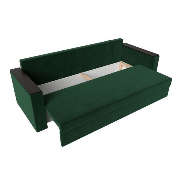 Диван прямой «Атланта лайт», без стола, еврокнижка, велюр, цвет, цвет бежевый