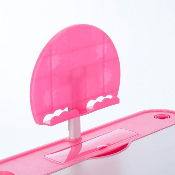 Растущая парта со стулом S01, розовая, ростовая группа №3-4