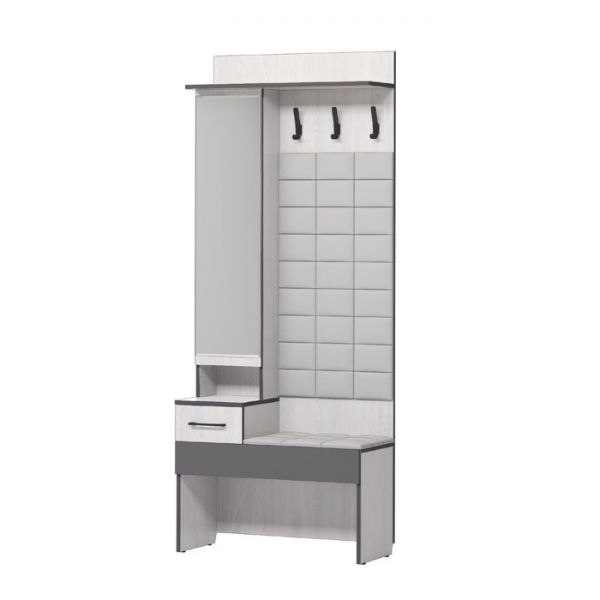 Прихожая «Эльза 1», зеркало, 800 ? 350 ? 2000 мм, цвет дуб сонома