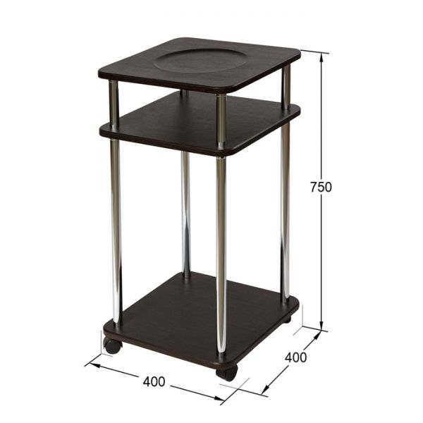 Подставка под кулер, 400 ? 400 ? 750 мм, цвет дуб белёный