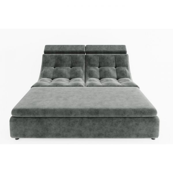 Прямой диван «Монако 3», механизм дельфин, ППУ, велюр, цвет селфи 01